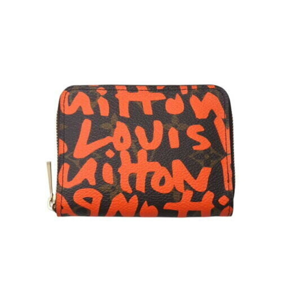 Louis Vuitton Monogram Graffiti Zippy Coin Wallet Brown Orange